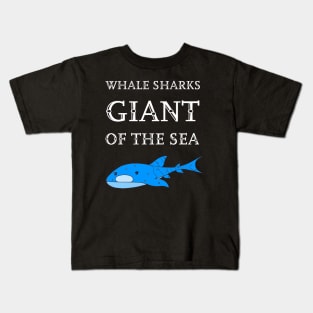 Whale Sharks Giants of the Sea Shark Lover Kids T-Shirt